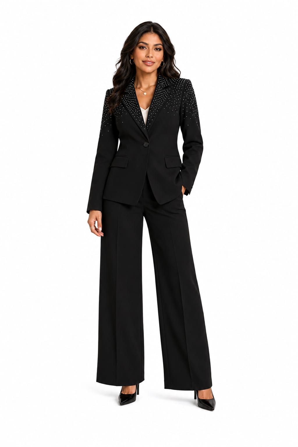blezer conjunto brillo