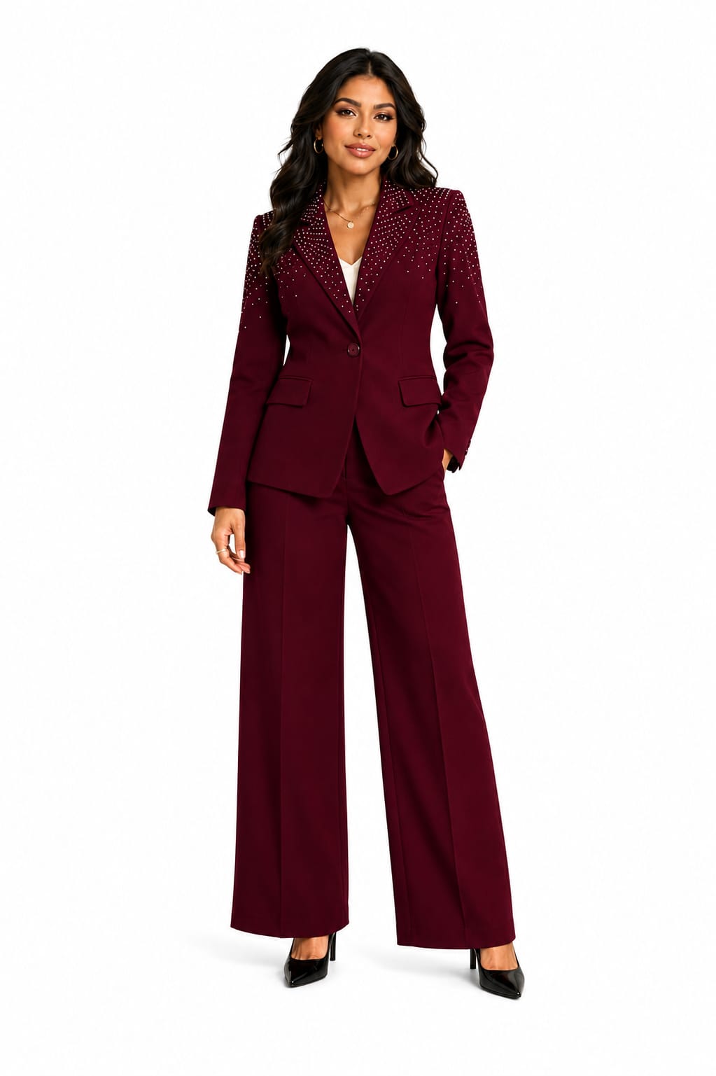blezer conjunto brillo
